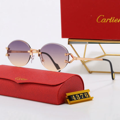 Cartier exquisite round sunglasses in five colors 4376