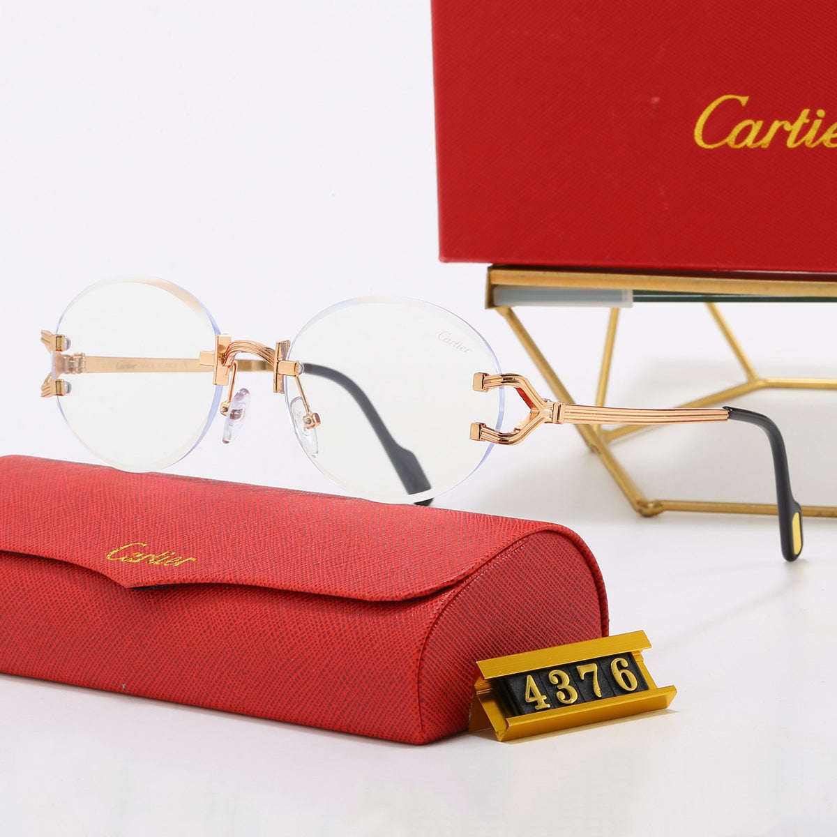 Cartier exquisite round sunglasses in five colors 4376