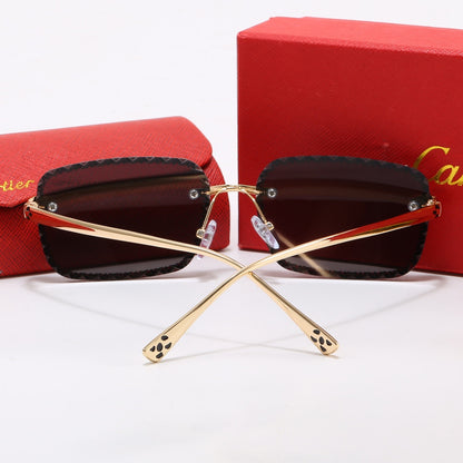 Exquisite Cartier sunglasses featuring a five-color panther-motif frame. 4377