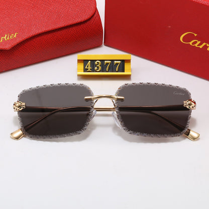 Exquisite Cartier sunglasses featuring a five-color panther-motif frame. 4377