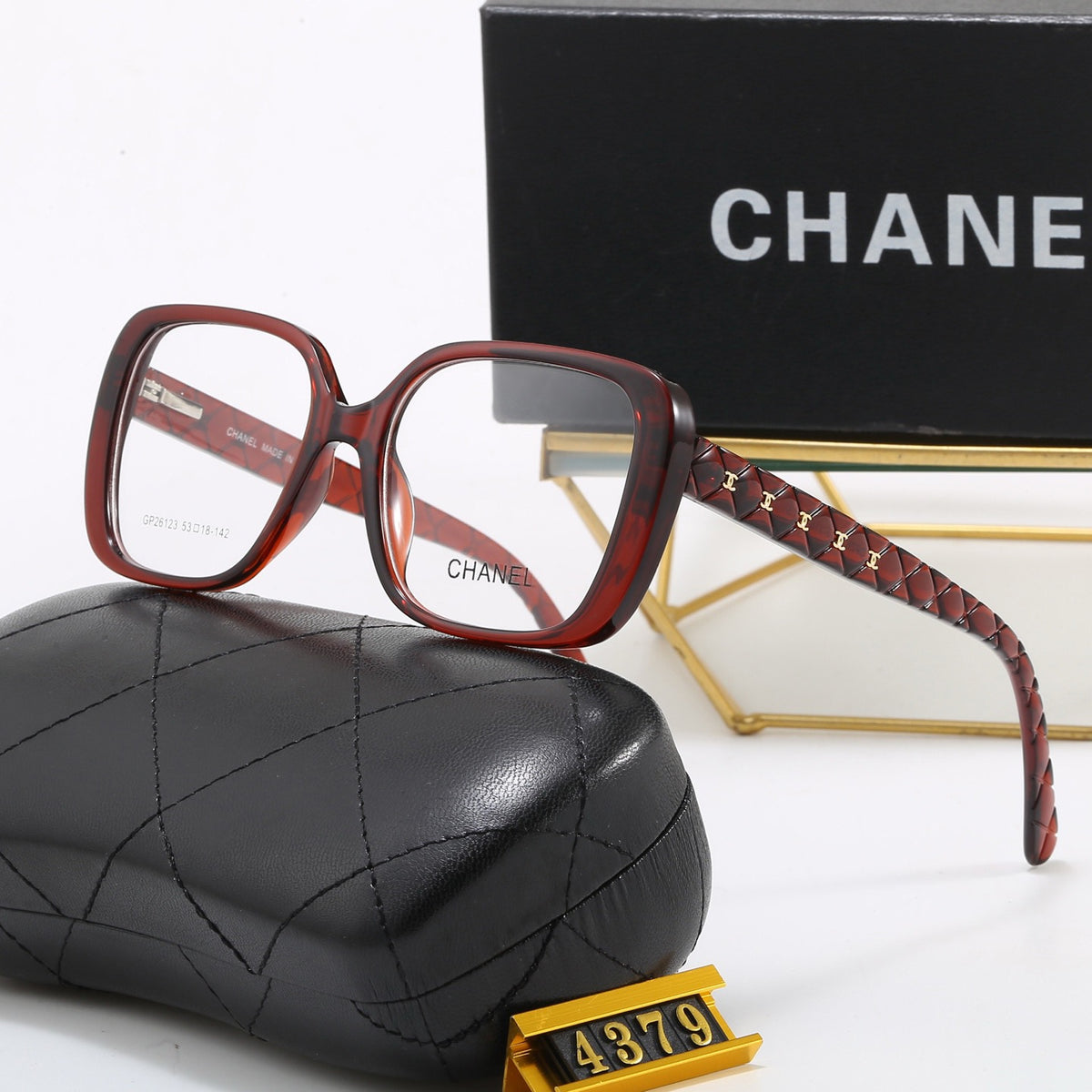 Chanel exquisite square-with-rounded-corners sunglasses in six colors. 4379