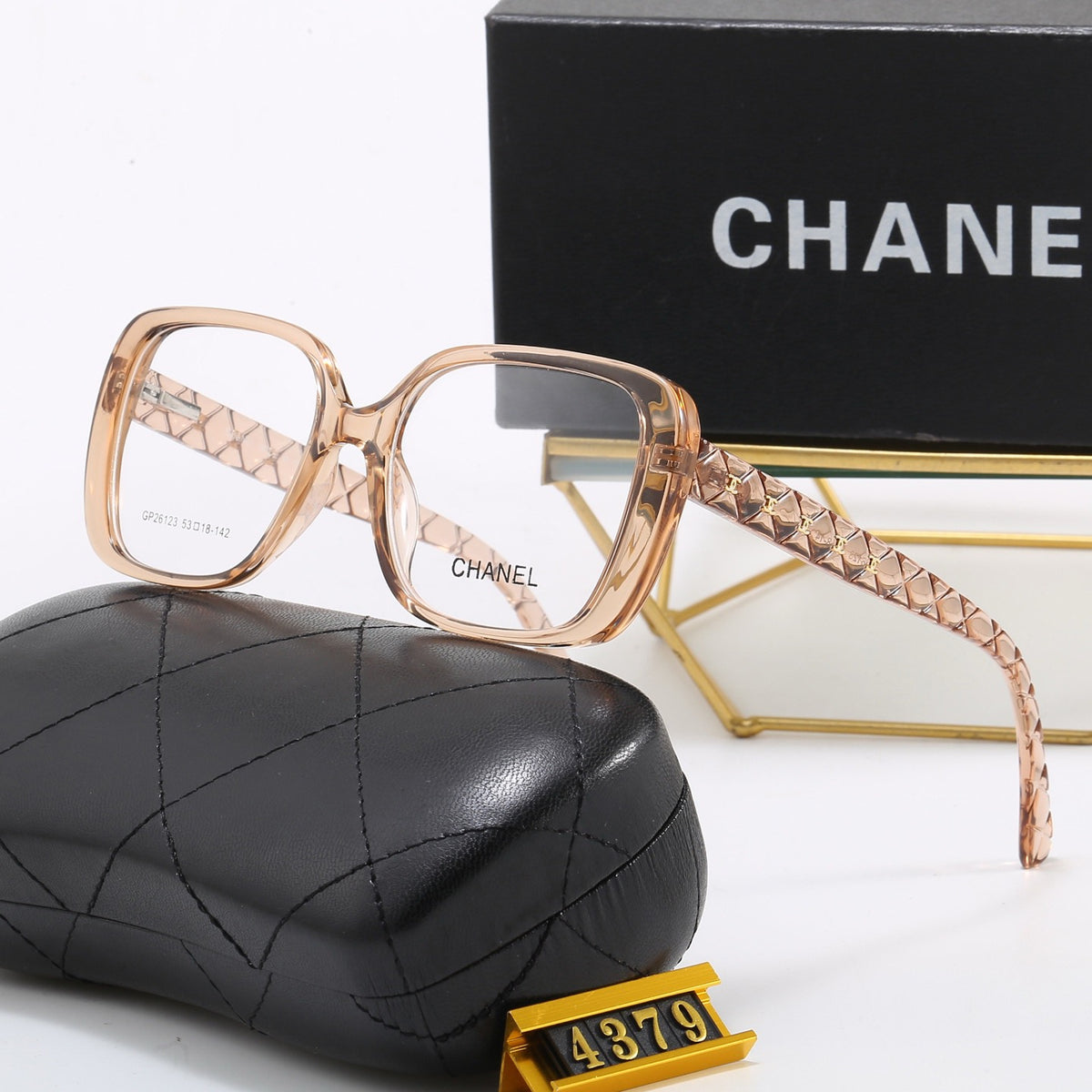 Chanel exquisite square-with-rounded-corners sunglasses in six colors. 4379