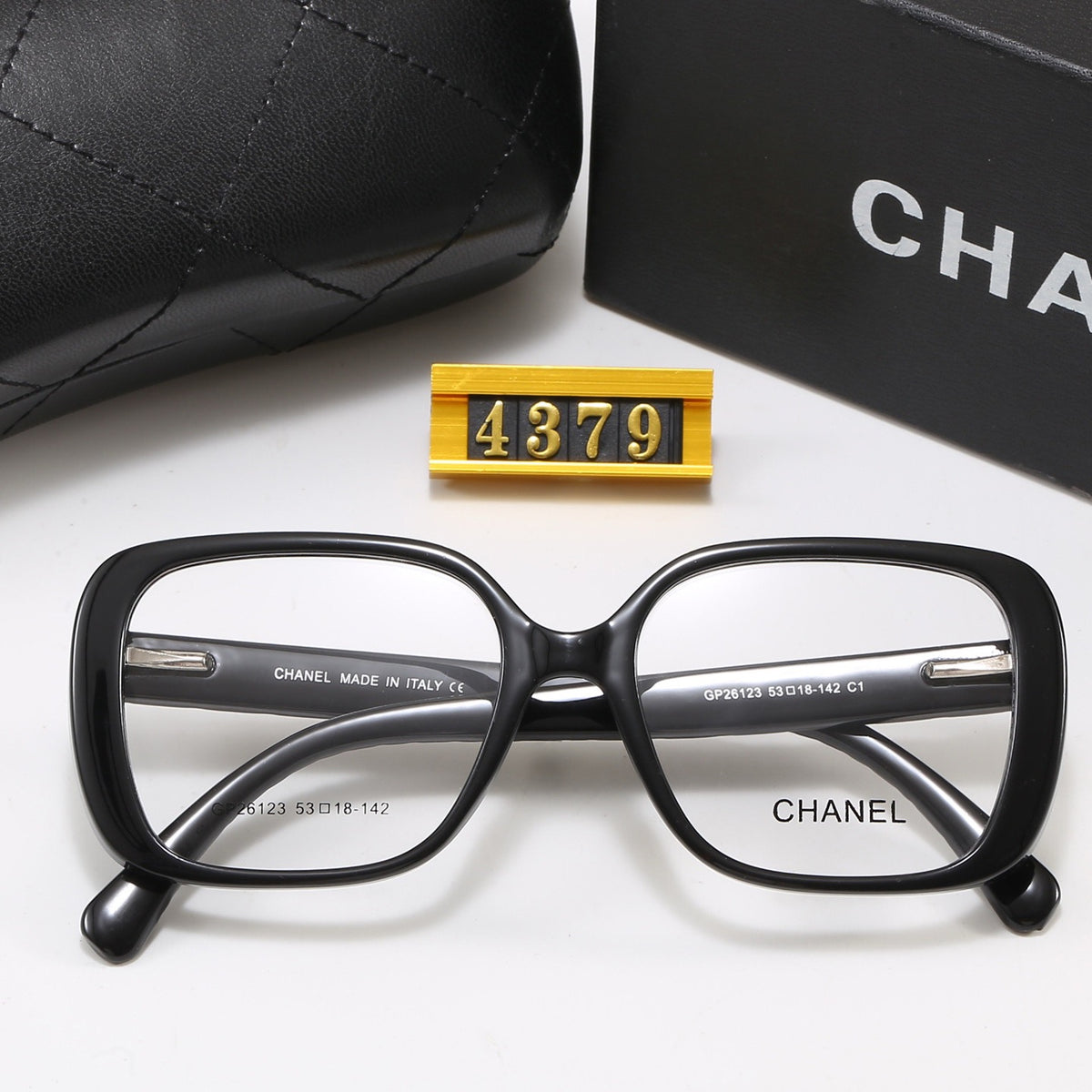 Chanel exquisite square-with-rounded-corners sunglasses in six colors. 4379