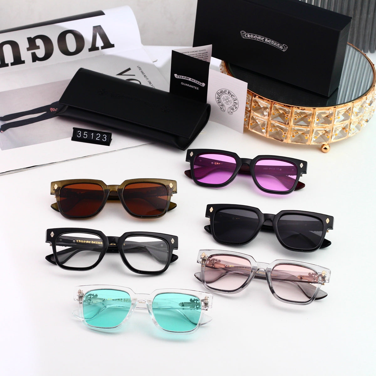 Chrome Hearts Premium Sunglasses 6 Colors 23123