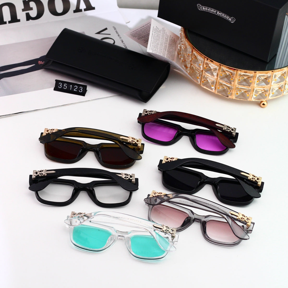 Chrome Hearts Premium Sunglasses 6 Colors 23123