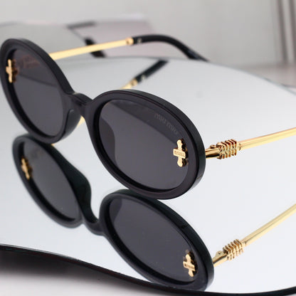 Miu Miu refined oval sunglasses, available in six colorways. 7510