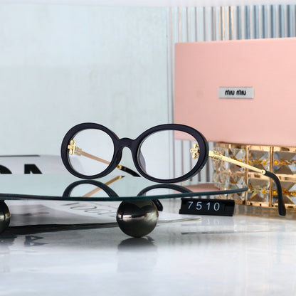 Miu Miu refined oval sunglasses, available in six colorways. 7510