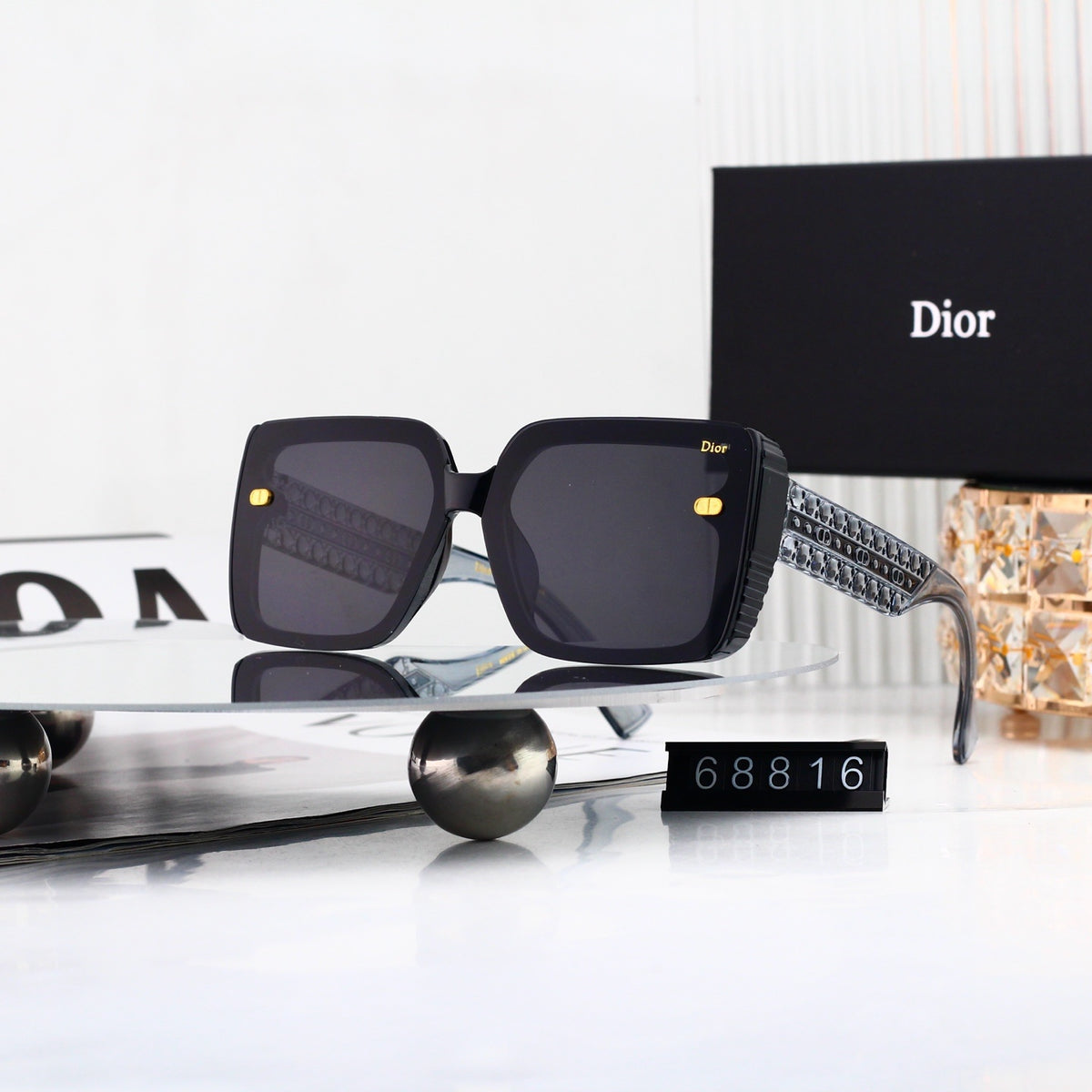 Dior Exquisite Square Four-Color Sunglasses 68816