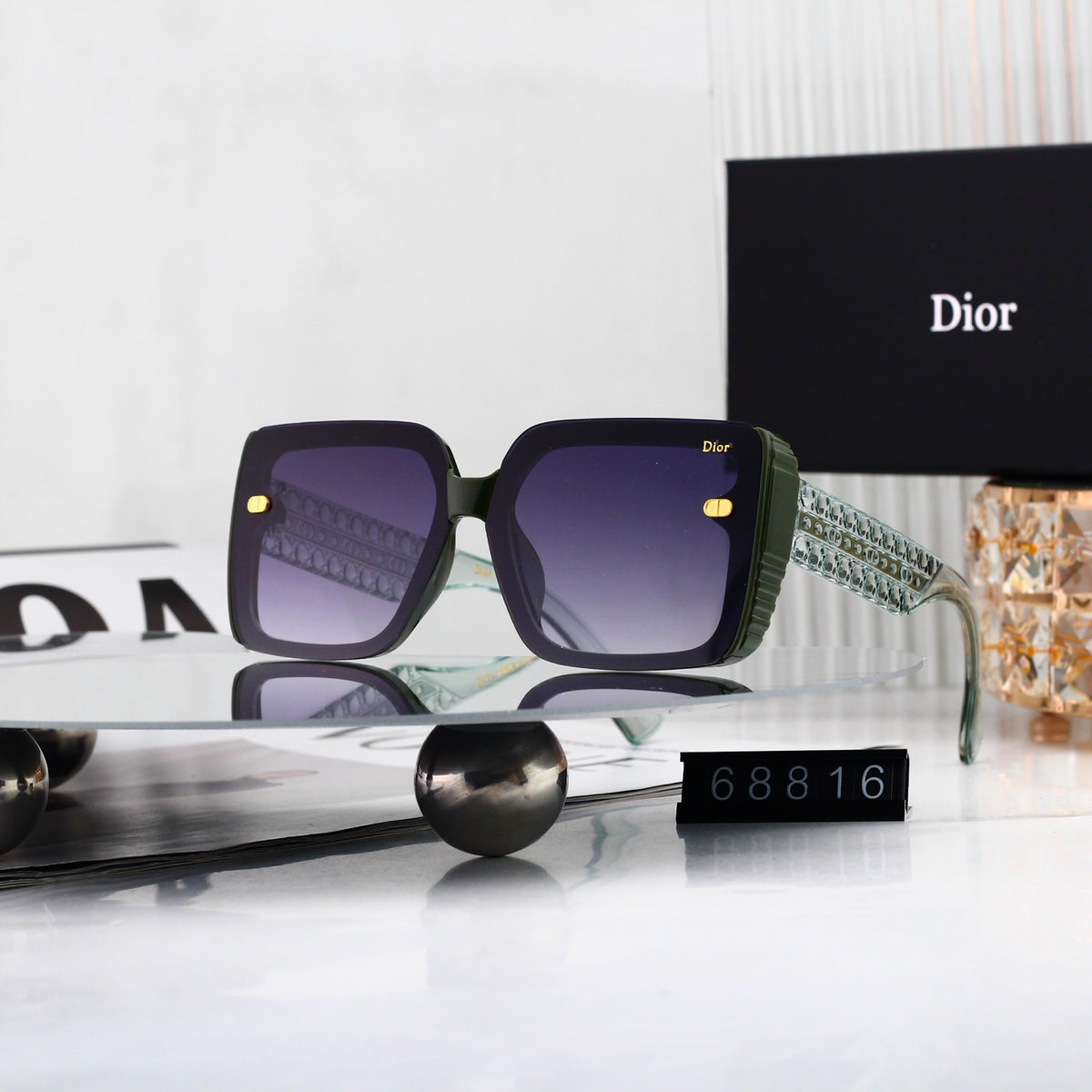 Dior Exquisite Square Four-Color Sunglasses 68816