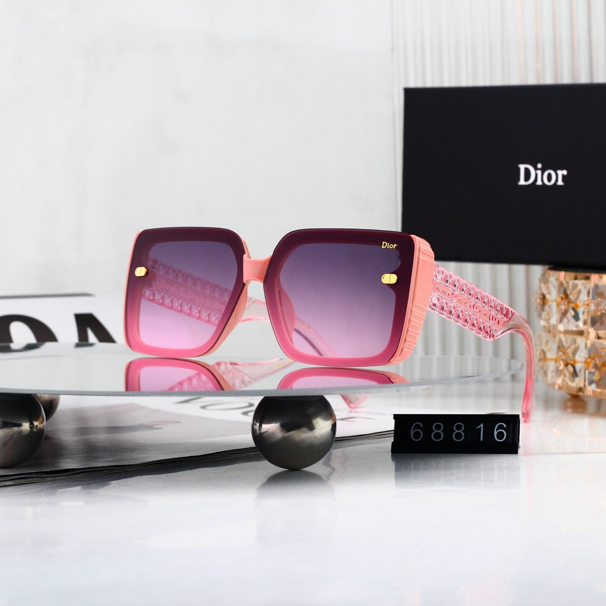 Dior Exquisite Square Four-Color Sunglasses 68816
