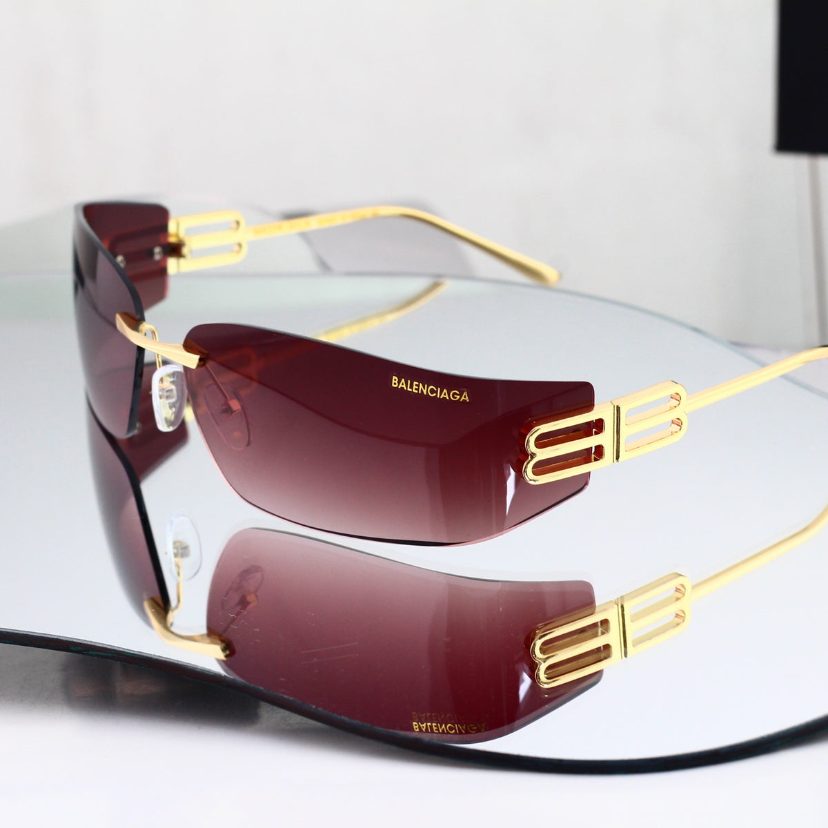 Six-color elongated oval exquisite sunglasses with exquisite frames 35116