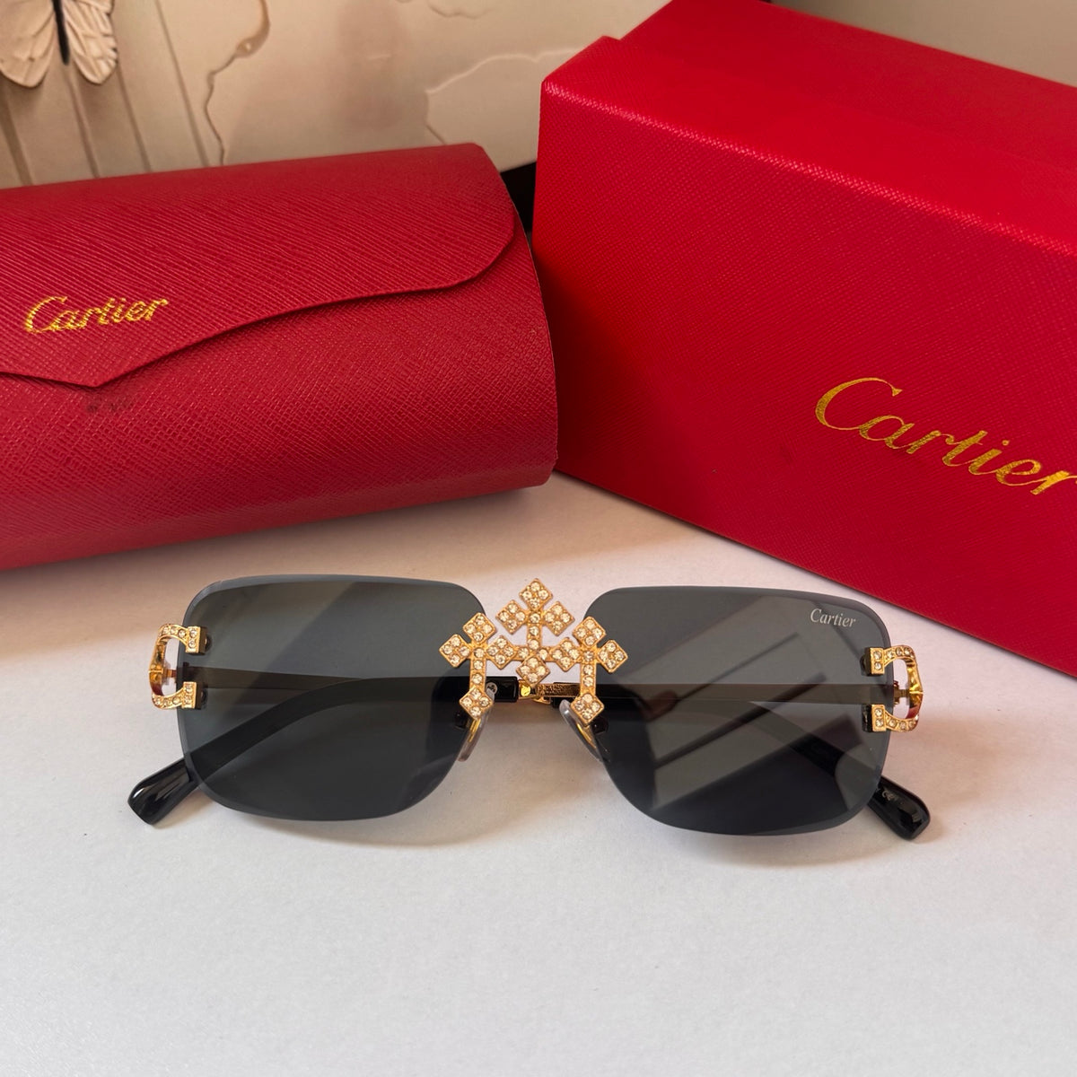 5 Colors transparent frame exquisite sunglasses  ZS0002