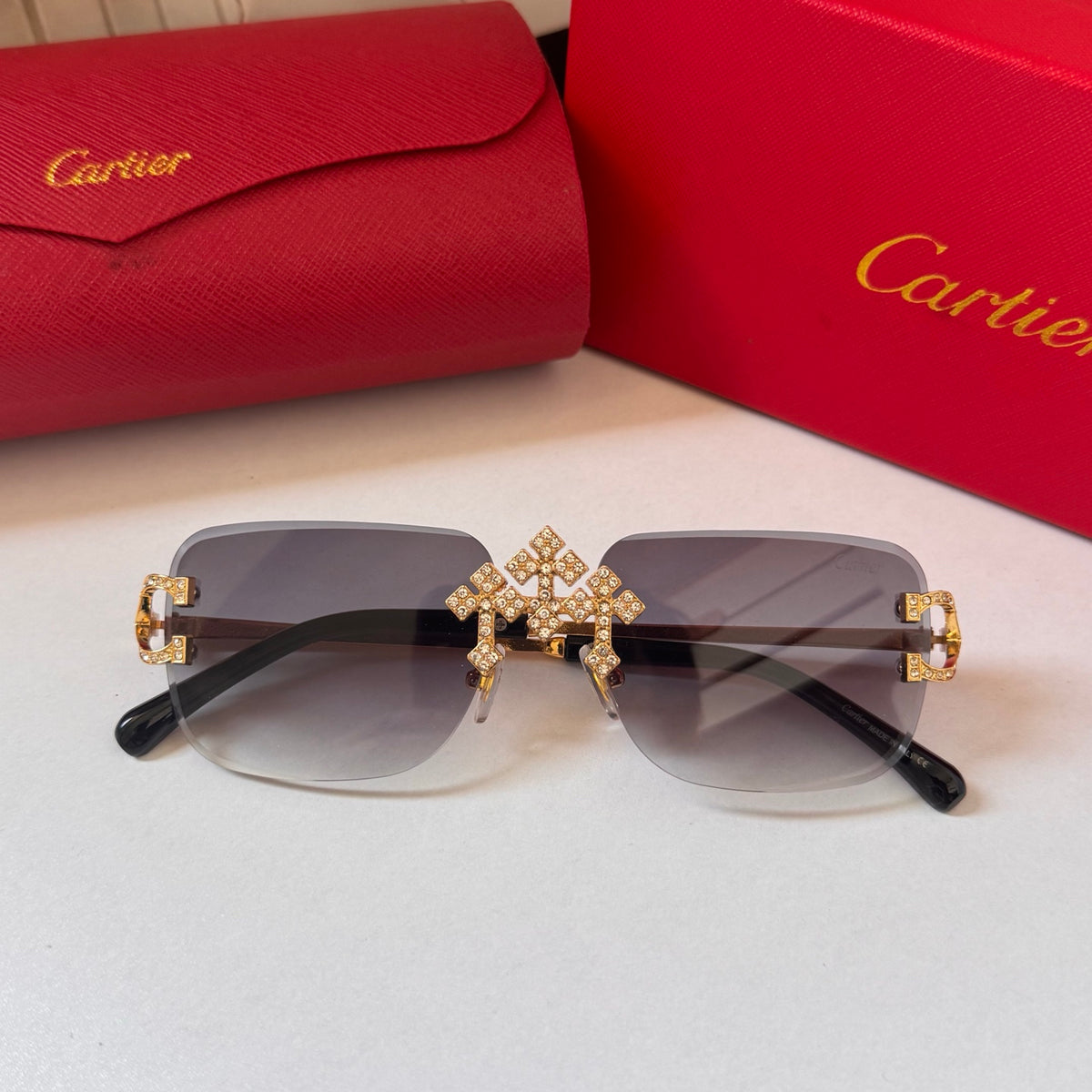 5 Colors transparent frame exquisite sunglasses  ZS0002