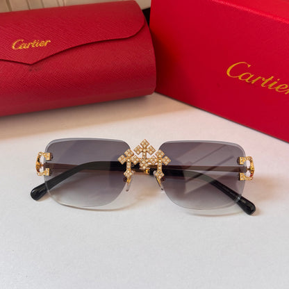 5 Colors transparent frame exquisite sunglasses  ZS0002