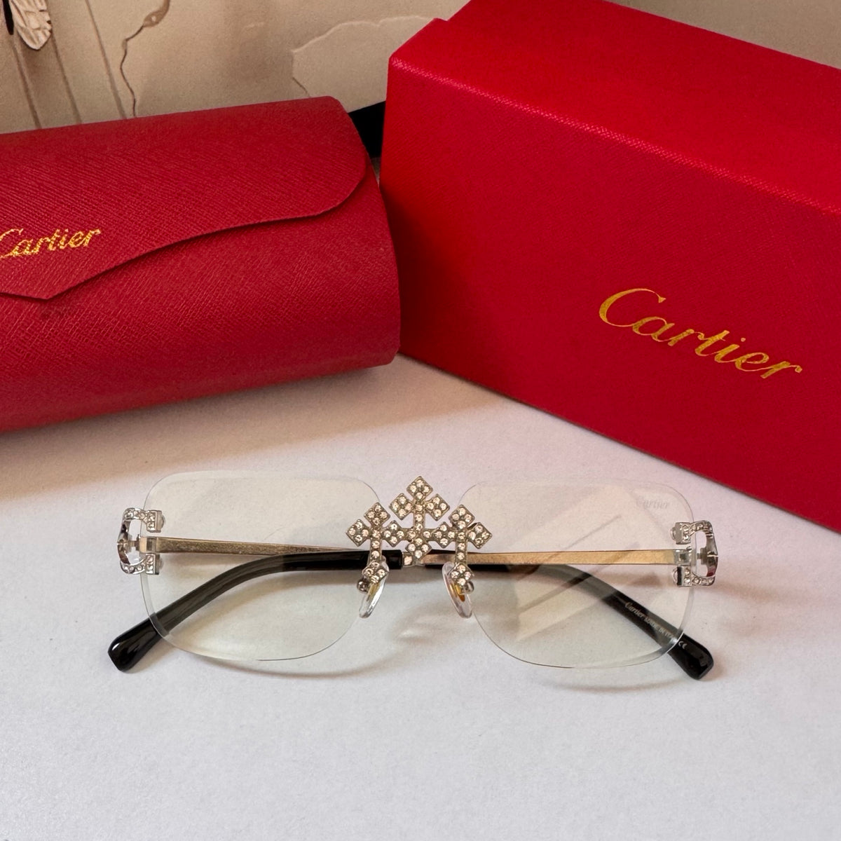5 Colors transparent frame exquisite sunglasses  ZS0002