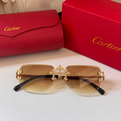 5 Colors transparent frame exquisite sunglasses  ZS0002