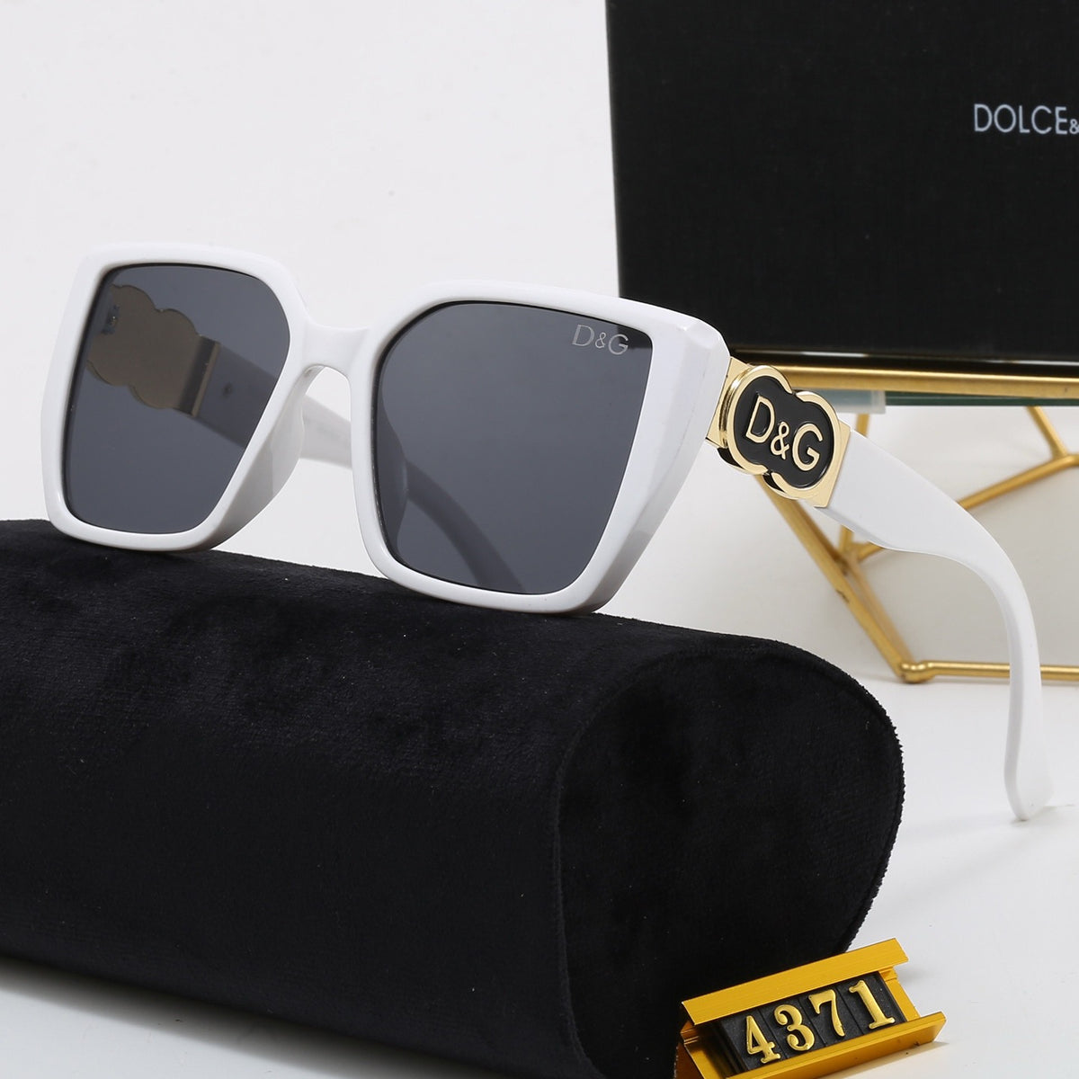 6-color square fashion sunglasses 4371
