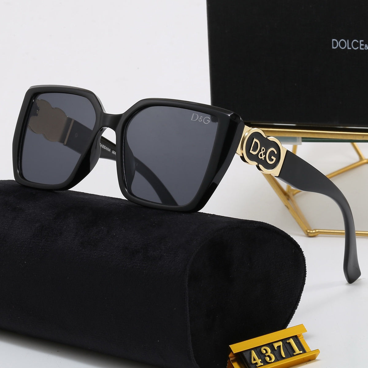 6-color square fashion sunglasses 4371