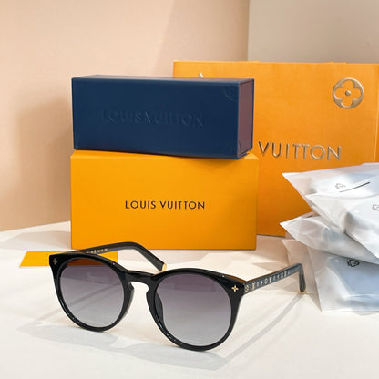 High-quality 4-color stylish round sunglasses