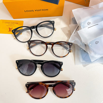 High-quality 4-color stylish round sunglasses