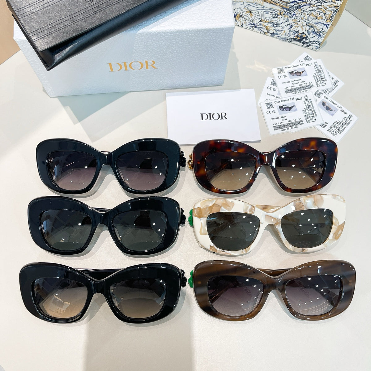 High-quality 6-color stylish square sunglasses