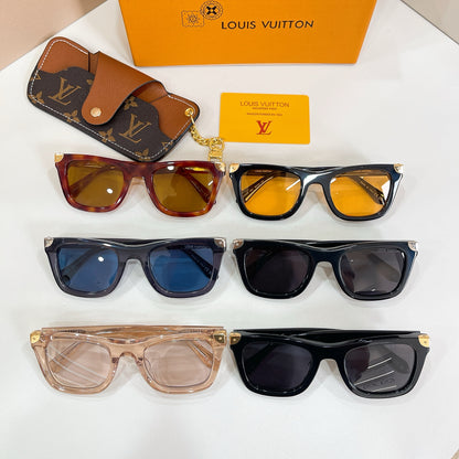 High-quality 6-color stylish square sunglasses