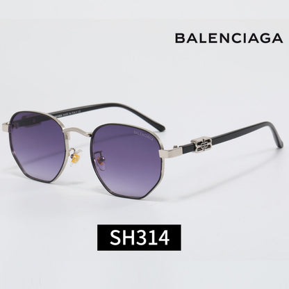 7-Color Stylish Square Sunglasses with Metal Decoration—SH314