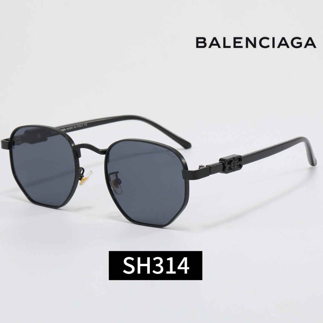 7-Color Stylish Square Sunglasses with Metal Decoration—SH314