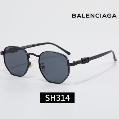 7-Color Stylish Square Sunglasses with Metal Decoration—SH314
