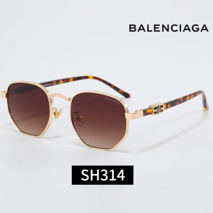 7-Color Stylish Square Sunglasses with Metal Decoration—SH314