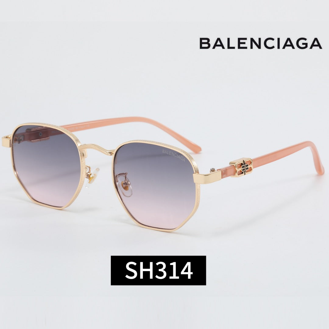 7-Color Stylish Square Sunglasses with Metal Decoration—SH314