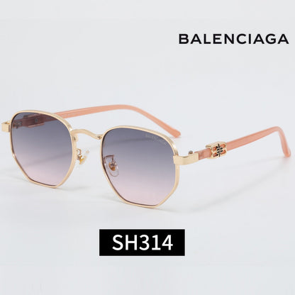 7-Color Stylish Square Sunglasses with Metal Decoration—SH314