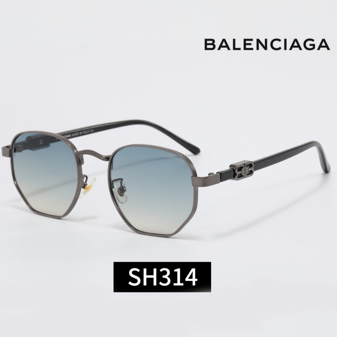 7-Color Stylish Square Sunglasses with Metal Decoration—SH314