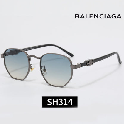 7-Color Stylish Square Sunglasses with Metal Decoration—SH314