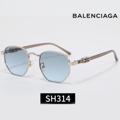 7-Color Stylish Square Sunglasses with Metal Decoration—SH314