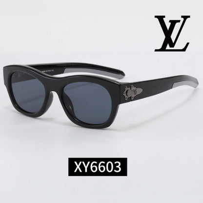 6-Color Stylish Metallic Sunglasses - XY6603