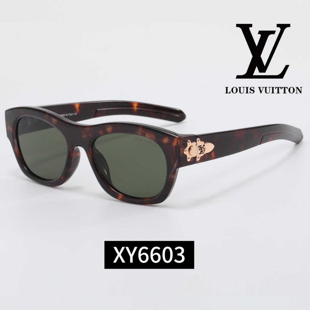 6-Color Stylish Metallic Sunglasses - XY6603