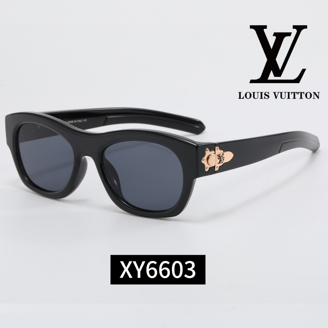 6-Color Stylish Metallic Sunglasses - XY6603