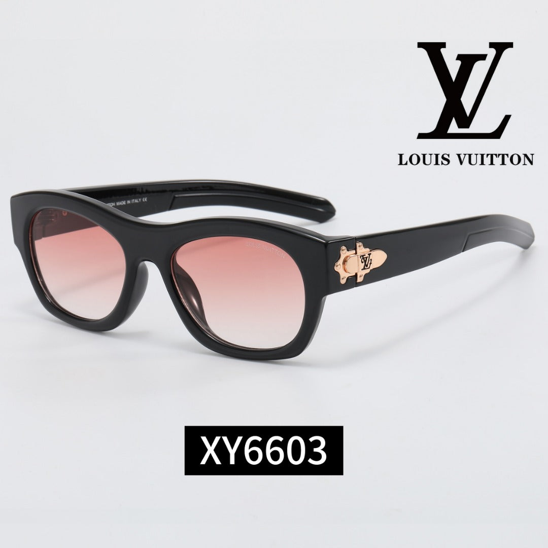 6-Color Stylish Metallic Sunglasses - XY6603