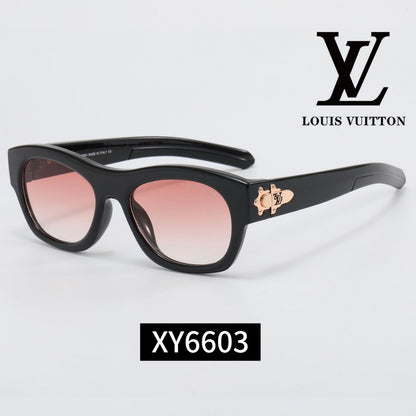6-Color Stylish Metallic Sunglasses - XY6603