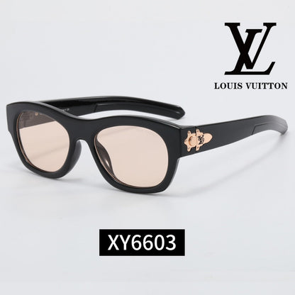 6-Color Stylish Metallic Sunglasses - XY6603