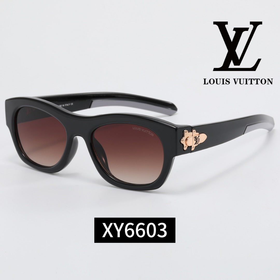 6-Color Stylish Metallic Sunglasses - XY6603