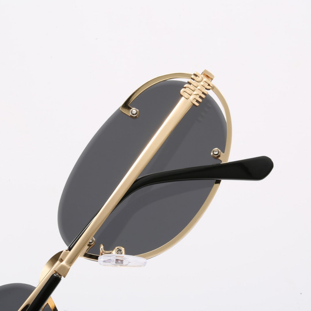 6-Color Stylish Oval Frameless Sunglasses—MU171