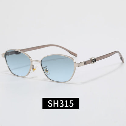 7-Color Stylish Oval Metal Frame Sunglasses—SH315