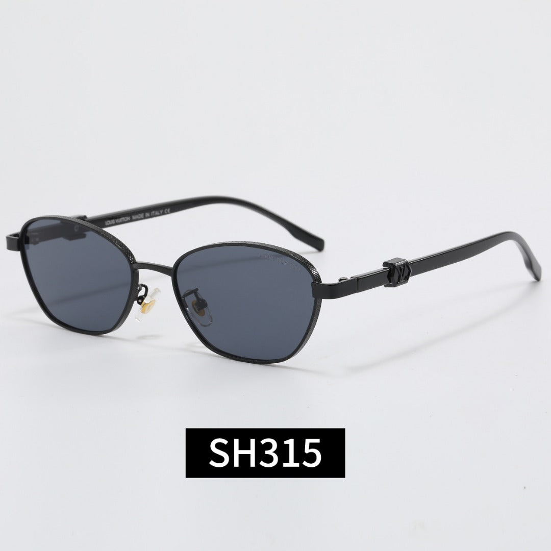 7-Color Stylish Oval Metal Frame Sunglasses—SH315