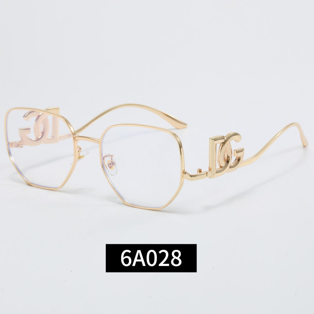 7-Color Stylish Metallic Letter Sunglasses—6A028