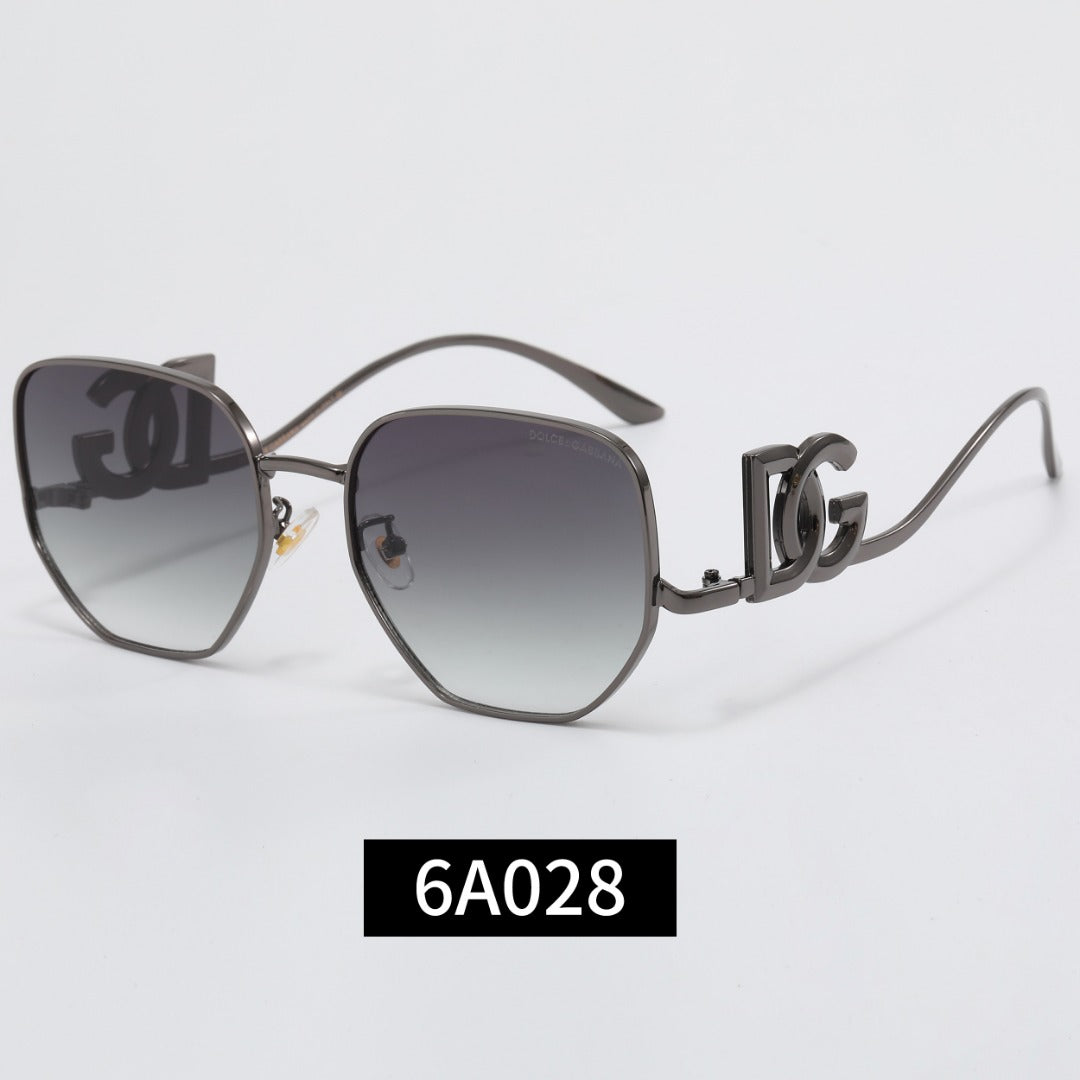 7-Color Stylish Metallic Letter Sunglasses—6A028
