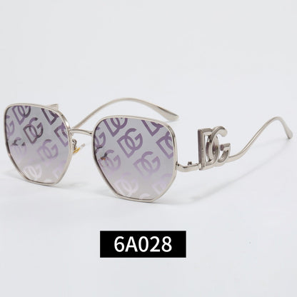 7-Color Stylish Metallic Letter Sunglasses—6A028