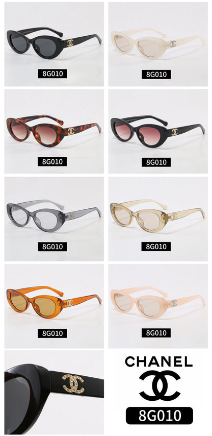 6-color oval exquisite sunglasses 8G010