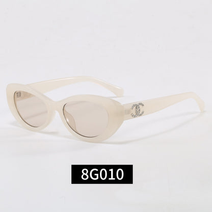 6-color oval exquisite sunglasses 8G010